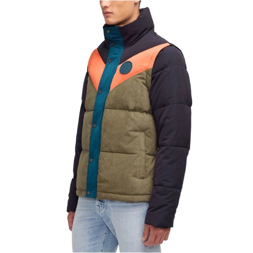 Scotch & Soda Mens Nelleke Colorblock Puffer Jacket, NWT - Picture 4 of 5